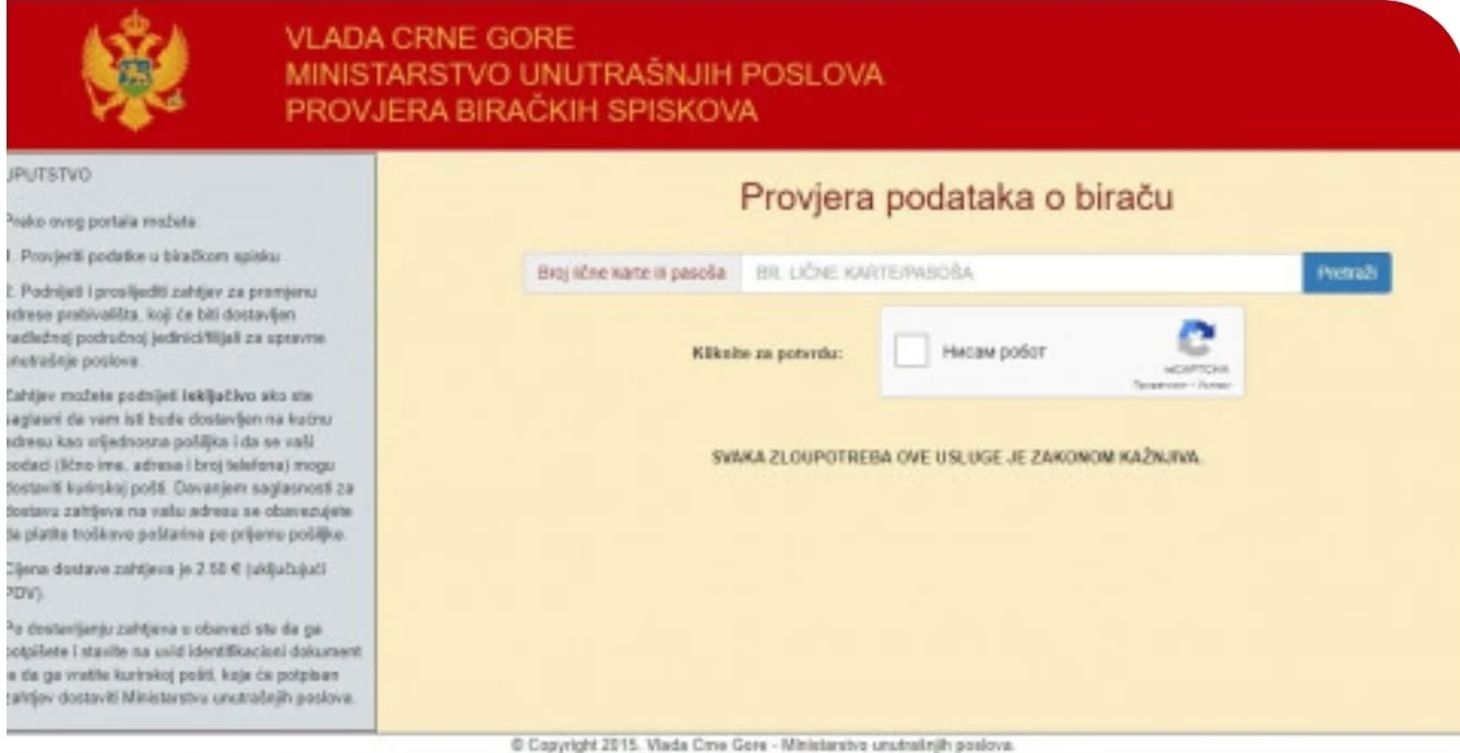 Evo kako provjerite da li ste na biračkom spisku