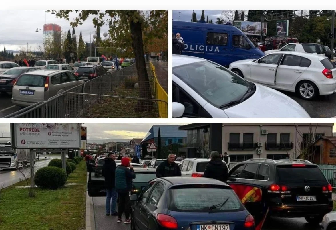 Počele blokade, stotine automobila na ulazima u Podgoricu