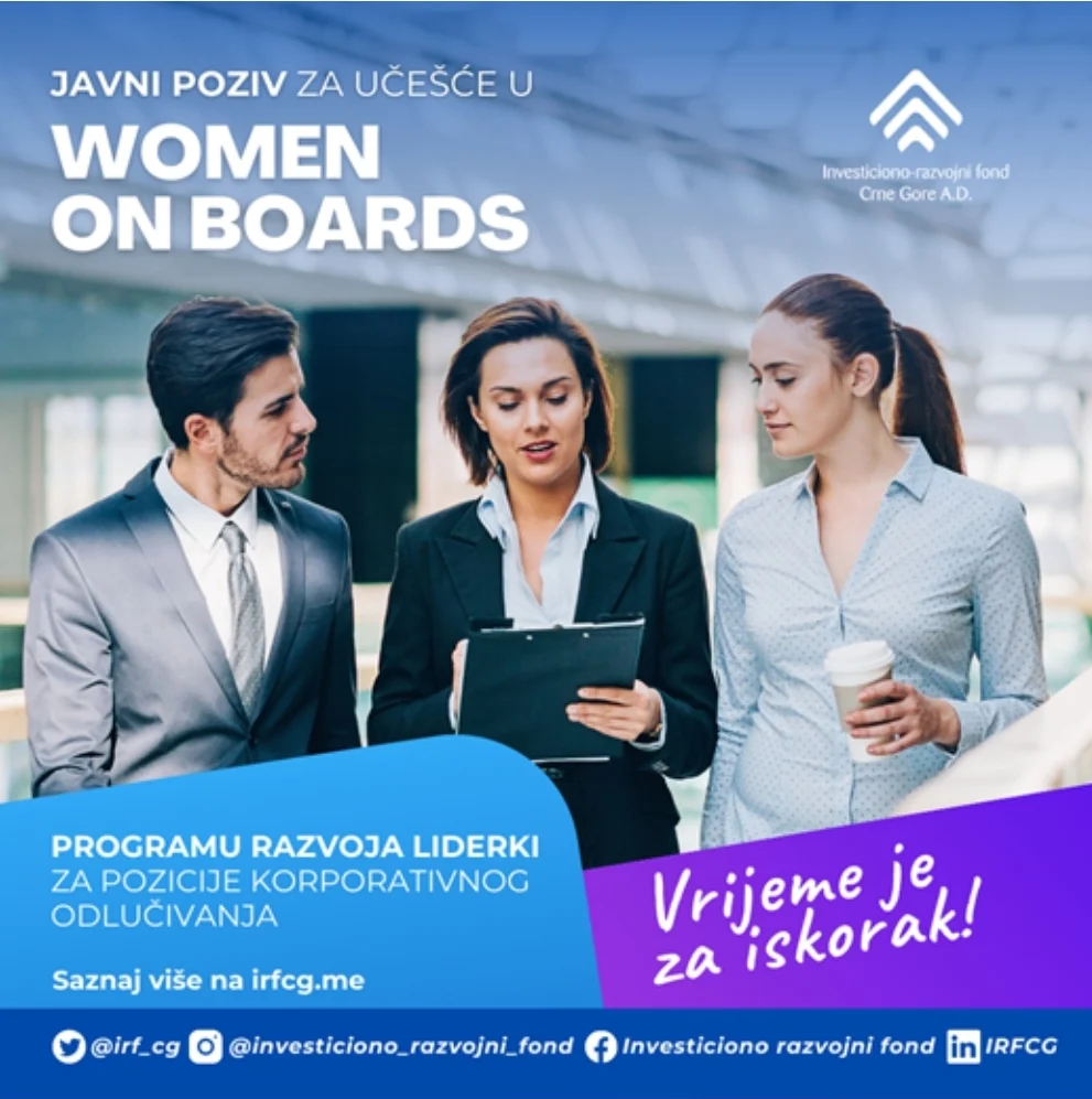 IRF POKREĆE PROGRAM „WOMEN ON BOARDS“
