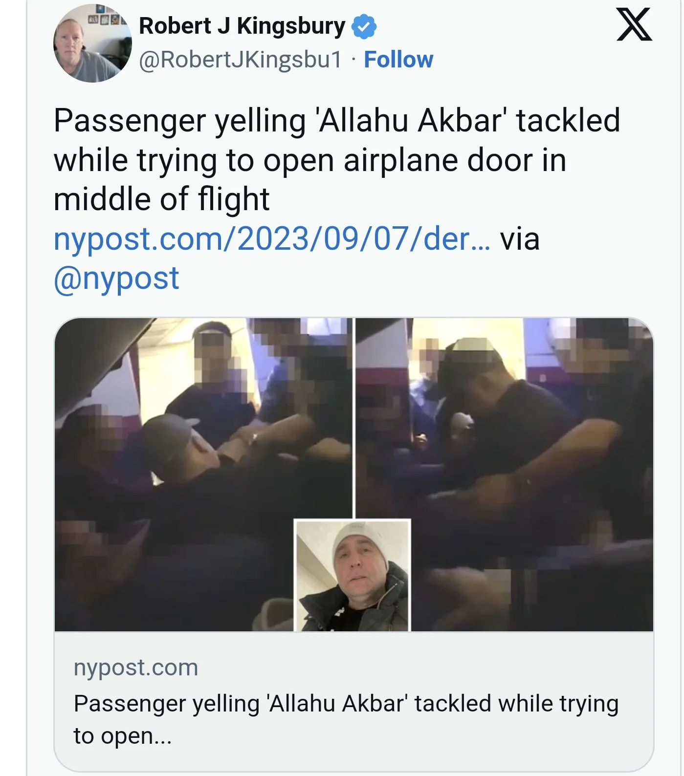 Avion prinudno sletio u Beograd: Muškarac uzvikivao "Alahu akbar", pa pokušao da otvori vrata
