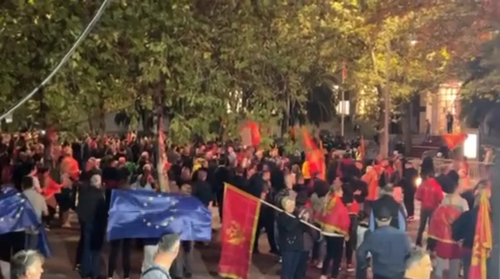 Protest građana u Podgorici zbog izbora Mandića