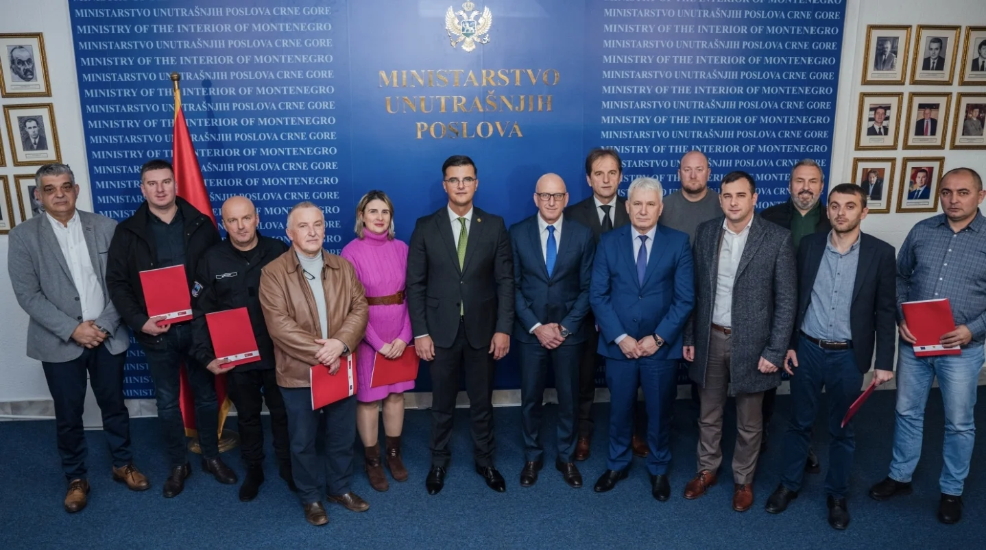 MUP dodijelio blizu 105 hiljada eura za realizaciju 9 projekata iz oblasti zaštite i spašavanja