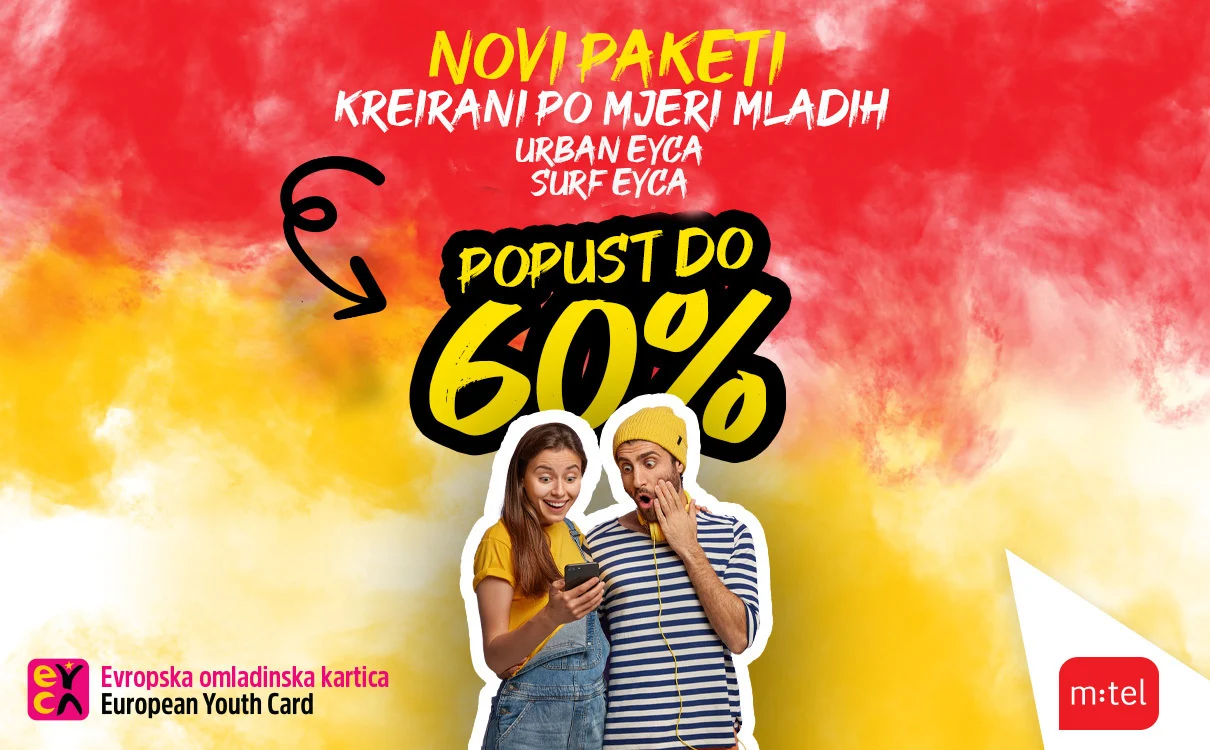 Mtel i Evropska omladinska kartica (EYCA): Novo partnerstvo po mjeri mladih