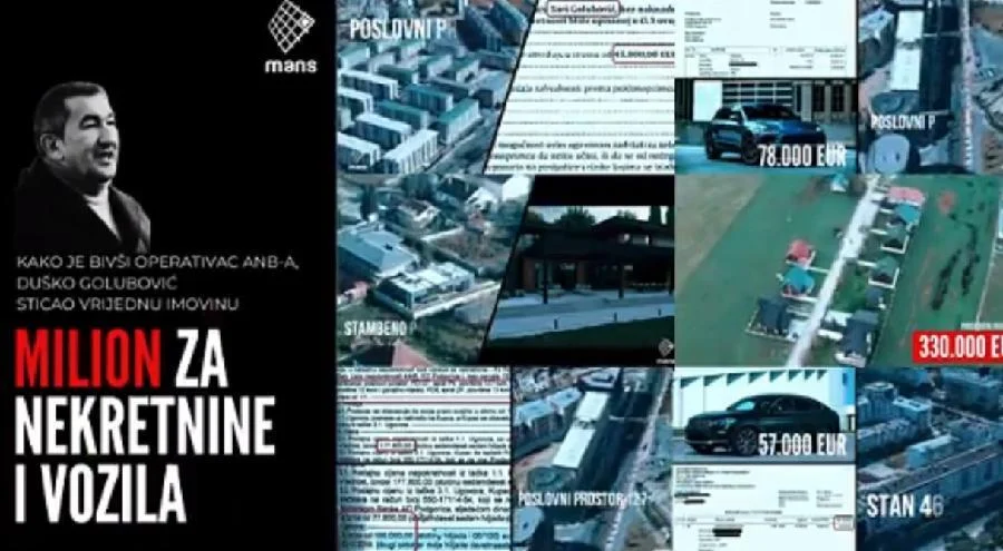 Formiran predmet u slučaju imovine Duška Golubovića