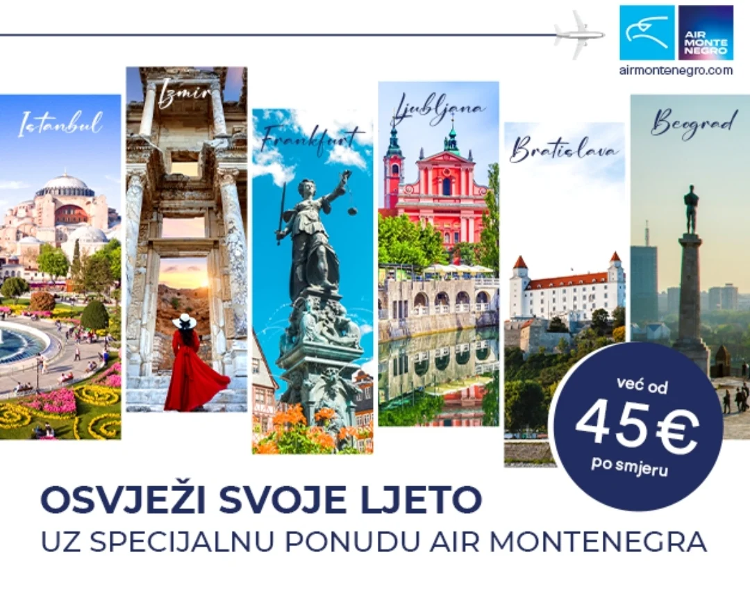 Osvježi svoje ljeto uz specijalnu ponudu Air Montenegra