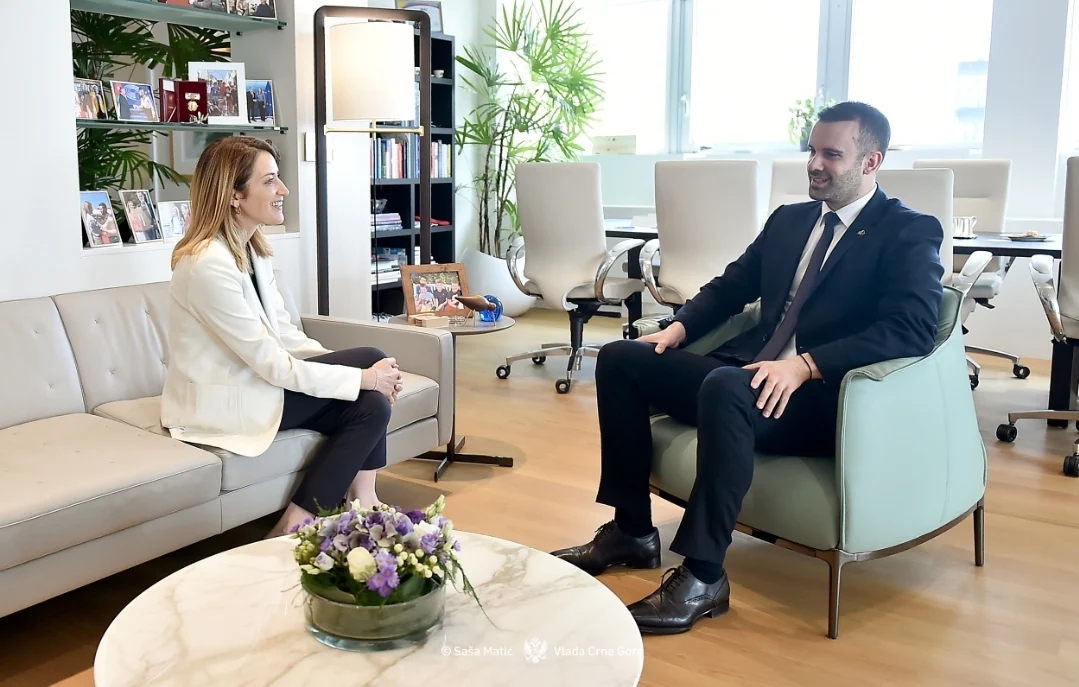 Premijer Spajić sa predsjednicom EP Mecolom: Veliki uspjeh crnogorske Vlade i Skupštine
