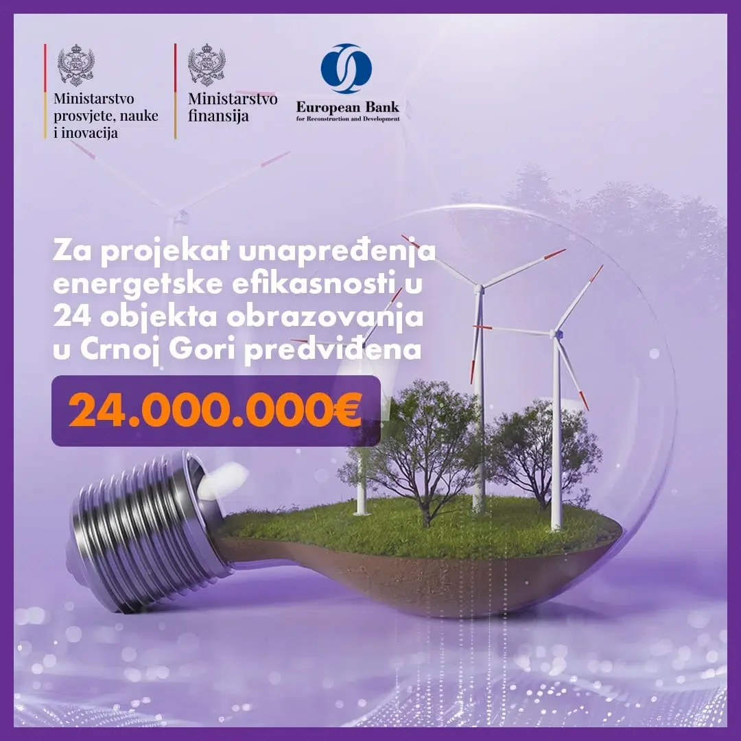 Projekat unapređenja energetske efikasnosti u 24 objekta obrazovanja