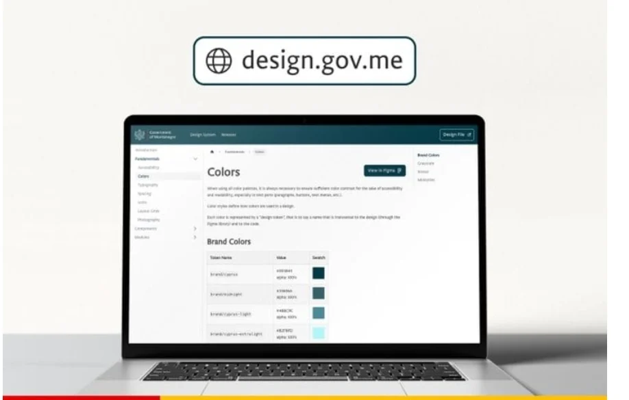 MJU izradilo dizajn sistem za digitalne platforme Vlade CG