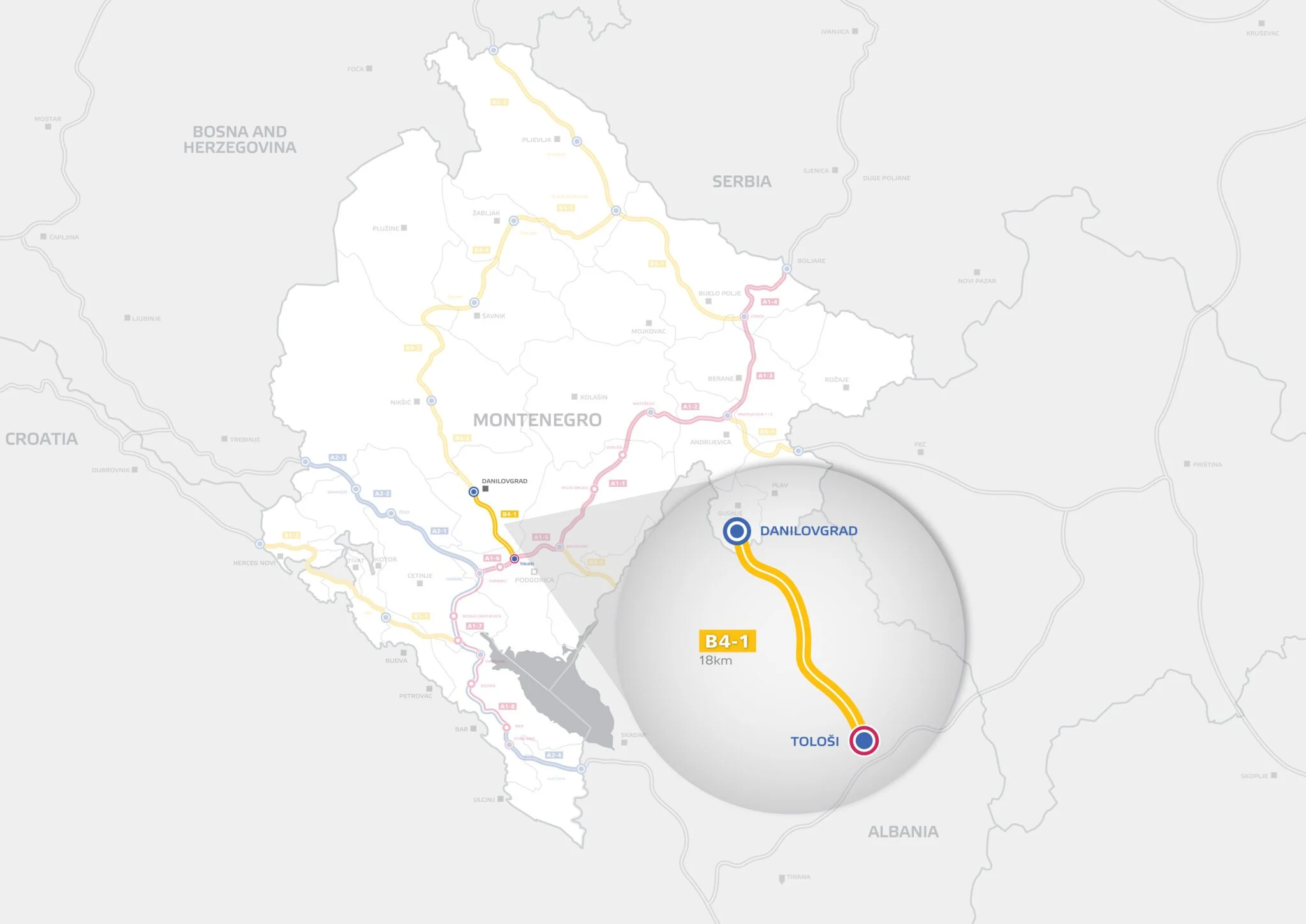 Otvoren postupak javne nabavke za izradu idejnog rješenja brze saobraćajnice Podgorica - Danilovgrad