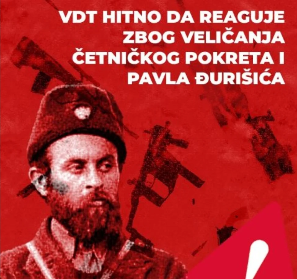 Nevladine organizacije traže reakciju VDT-a zbog veličanja četničkog pokreta i Pavla Đurišića