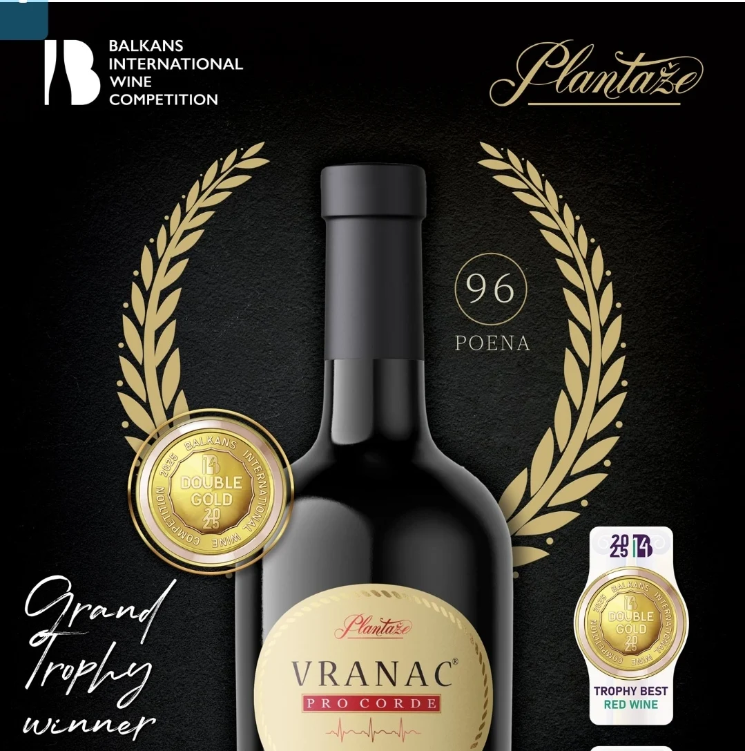 Vranac Pro Corde 2021 proglašen za najbolje vino Balkana