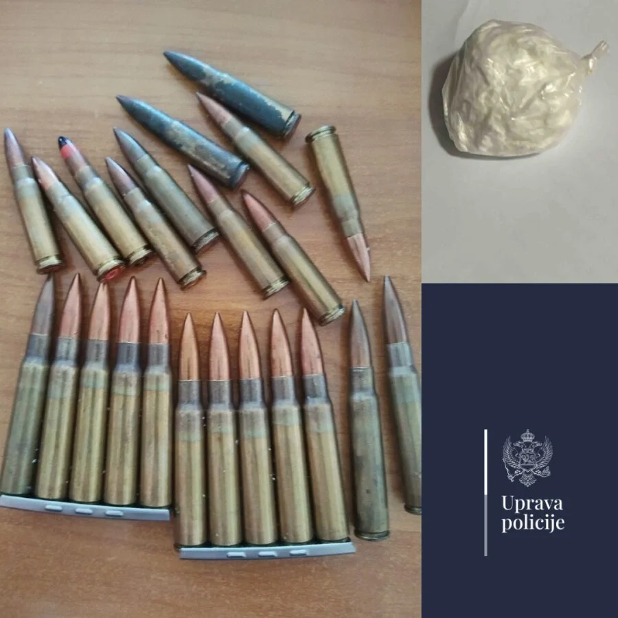 Akcija razbijanja mreže dilera drogom u Beranama, oduzet kokain, tablete, municija