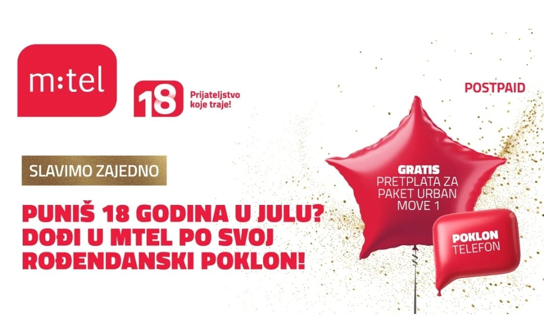 POVODOM 18. ROĐENDANA: MTEL nagrađuje sve korisnike