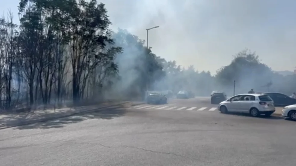 Ugašen požar u parku kod City kvarta