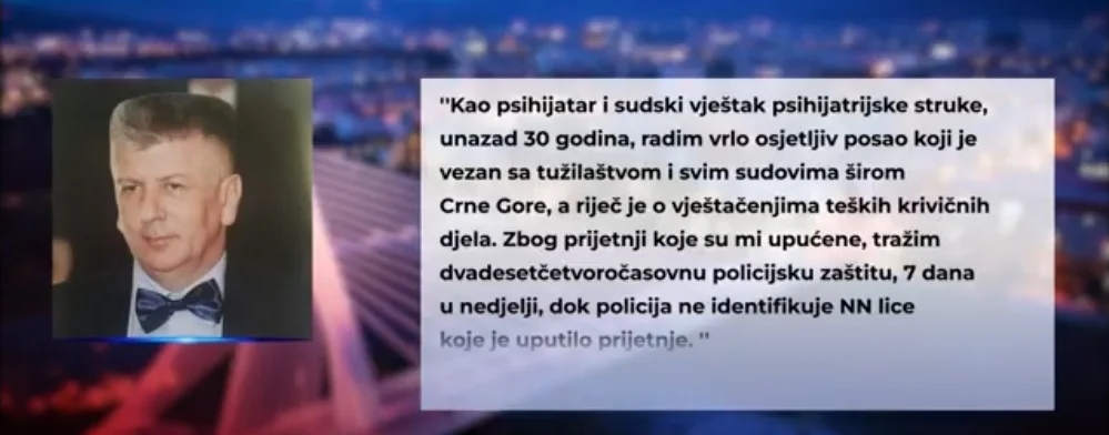 Slučaj lažne smrtovnice sudskog vještaka: Golubović zbog prijetnji traži policijsku zaštitu