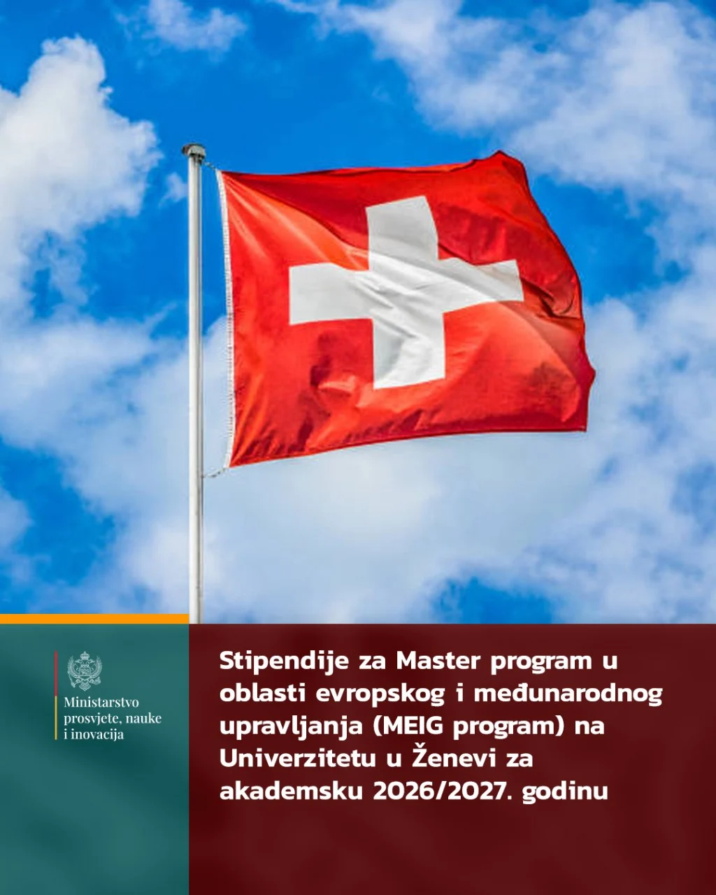 MPNI: Otvorene mogućnosti apliciranja za stipendije za Master program na Univerzitetu u Ženevi
