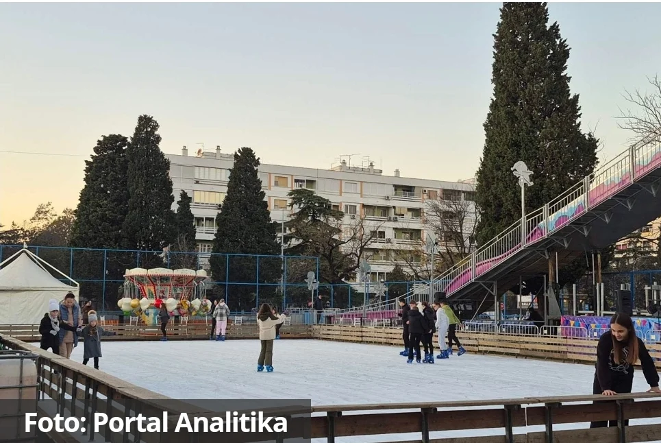 Podgorica: Otvoreno klizalište, posjetioce čeka i novitet u odnosu na prošle godine