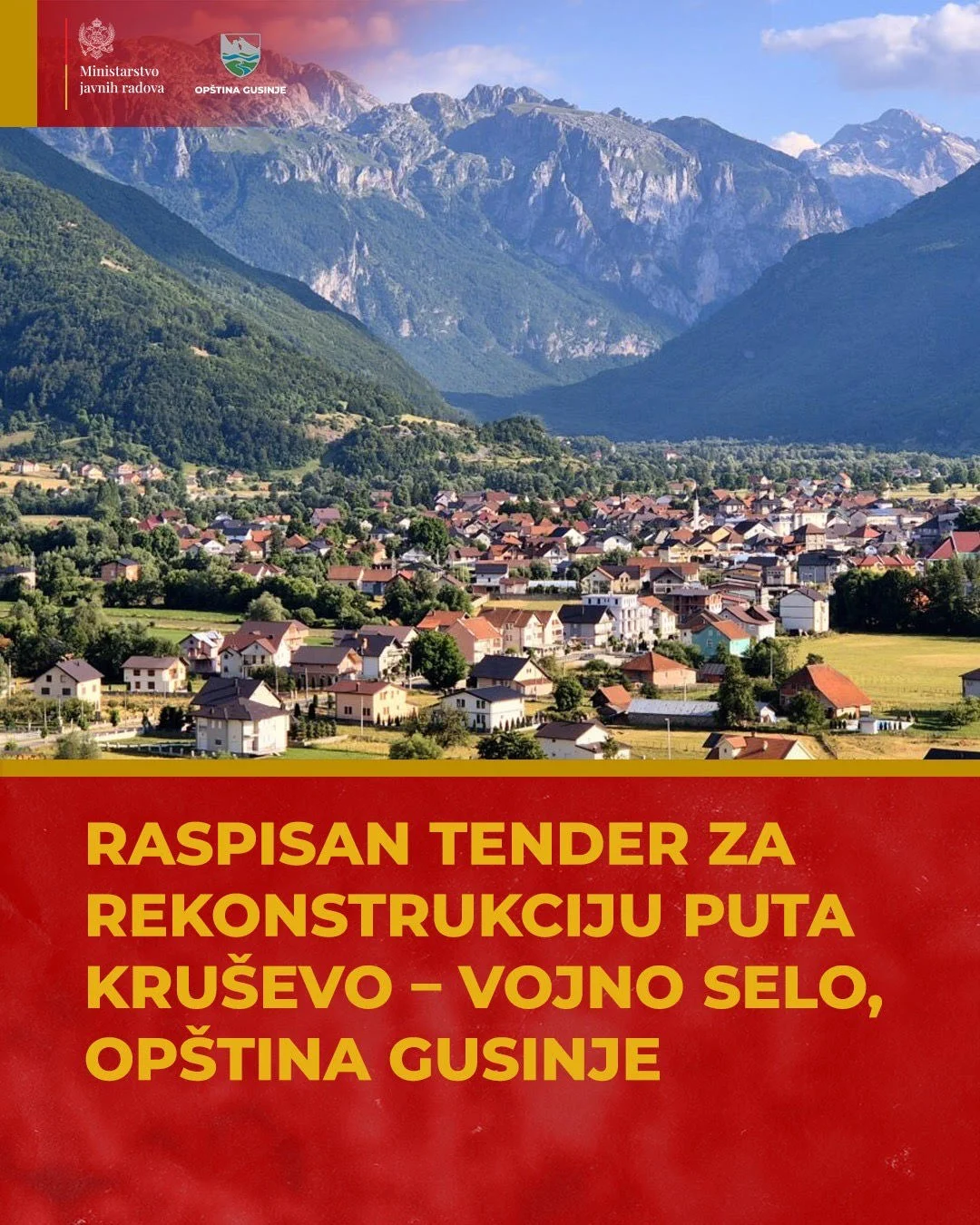 Ministarstvo javnih radova raspisalo je tender za izvođenje radova na rekonstrukciji puta Kruševo – Vojno Selo