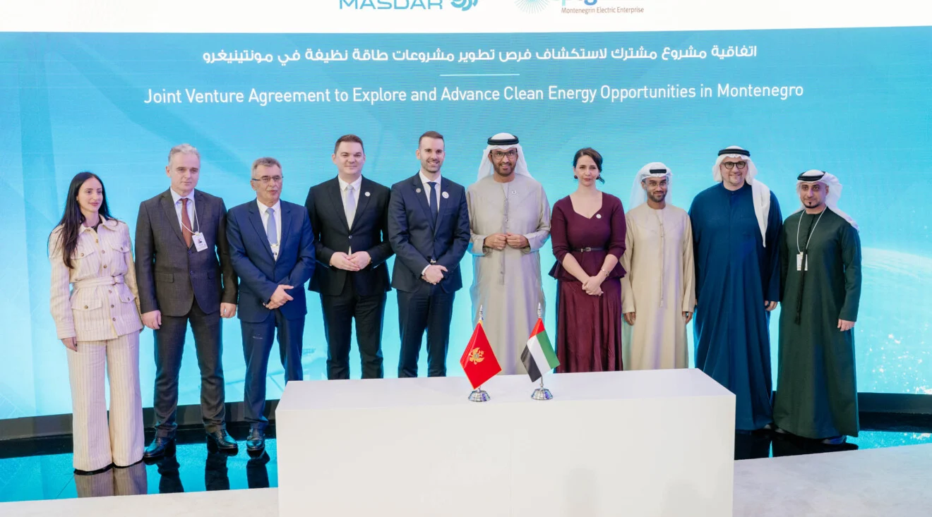 Masdar i EPCG razmatraju osnivanje zajedničkog preduzeća za razvoj obnovljivih izvora energije u Crnoj Gori