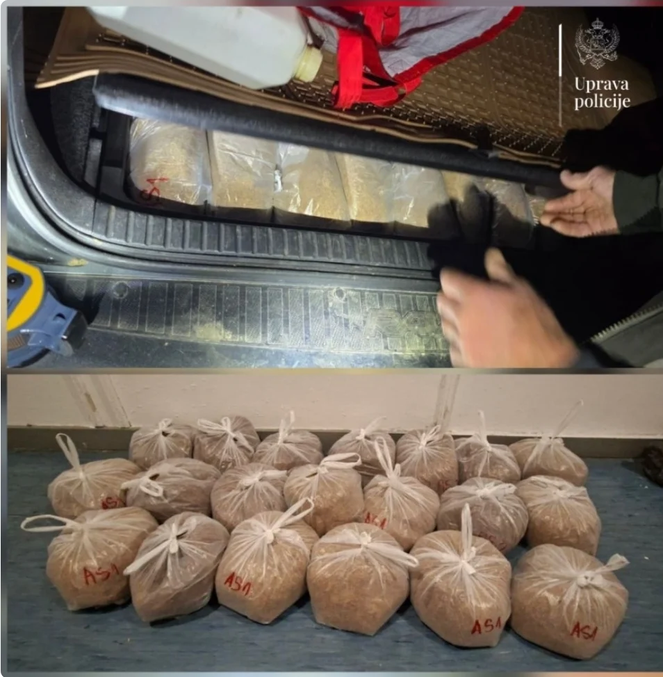 Procesuiran Ulcinjanin: Krio ispod tapacira 20 kg rezanog duvana