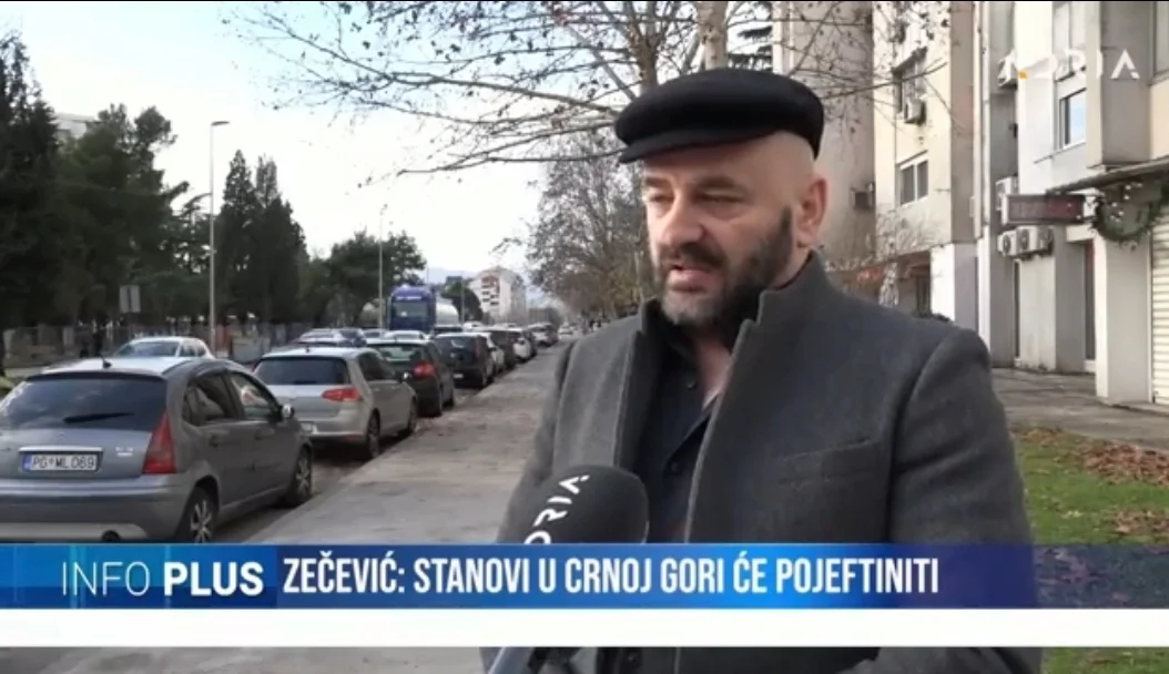 Zečević: CG tržište nekretnina je naduvani balon, cijene nekretnina i kirija će padati