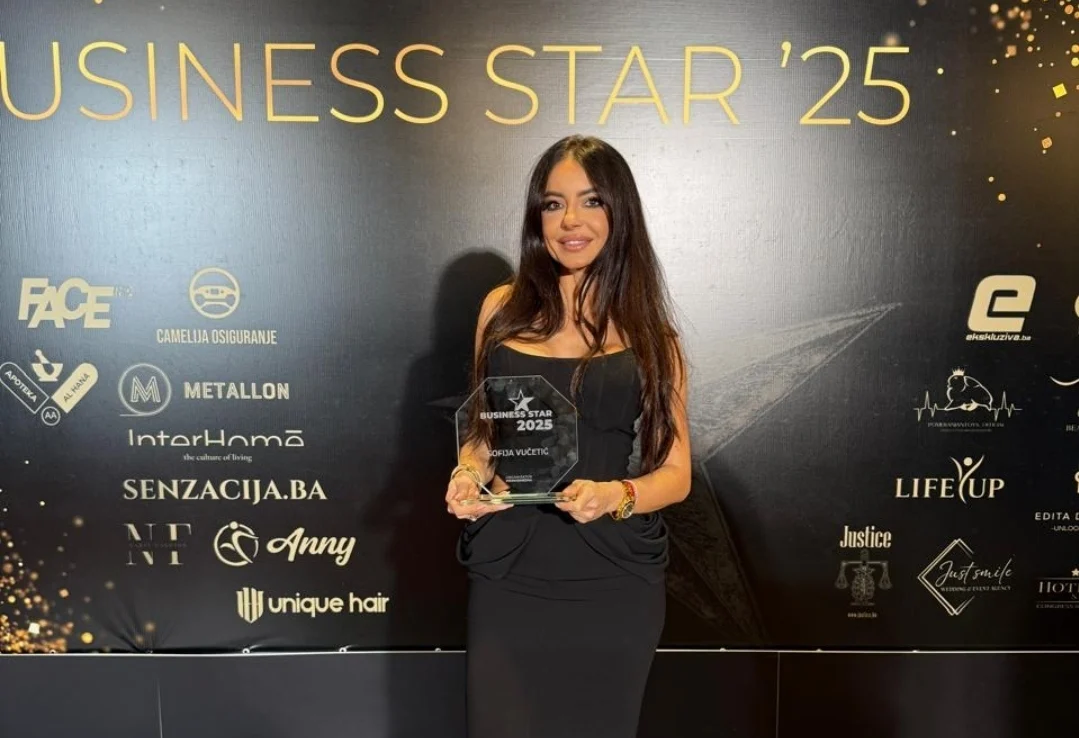 SARAJEVO: Sofija Vučetić dobitnica nagrade „Business Star 2025“ – potvrda regionalnog rasta domaćeg beauty brenda