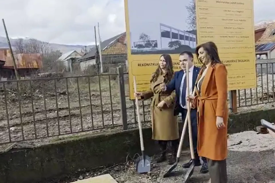 Počela izgradnja fiskulturne sale OŠ „Lovćenski partizanski odred”: Investicija vrijedna tri miliona eura