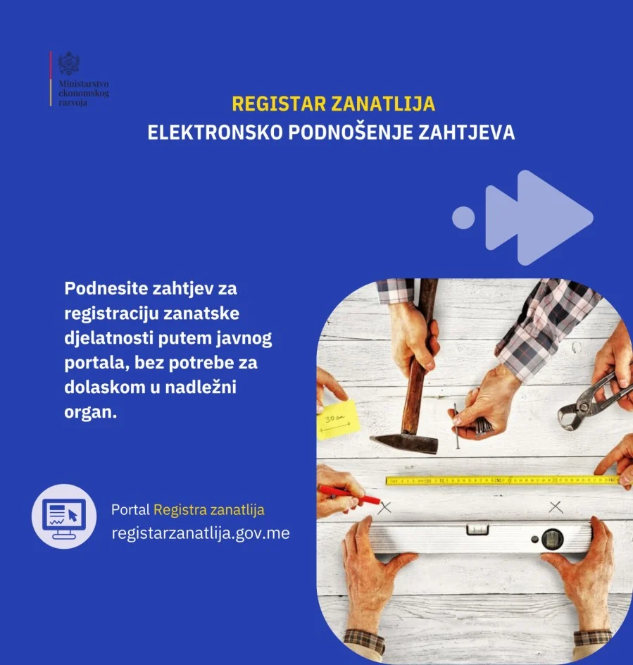 Registar zanatlija počinje sa radom 1. marta