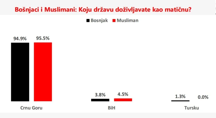 Istraživanje Spektrum Analitike: Većina Bošnjaka, Muslimana, Albanaca i Srba Crnu Goru vidi kao matičnu državu, Hrvati dominantno Hrvatsku