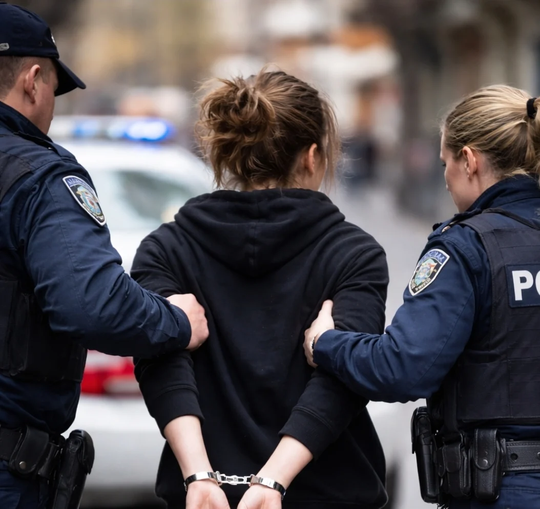 Uhapšena djevojka: Ukrala kozmetiku pa napala prodavačice i policajku. Završila u istražnom zatvoru