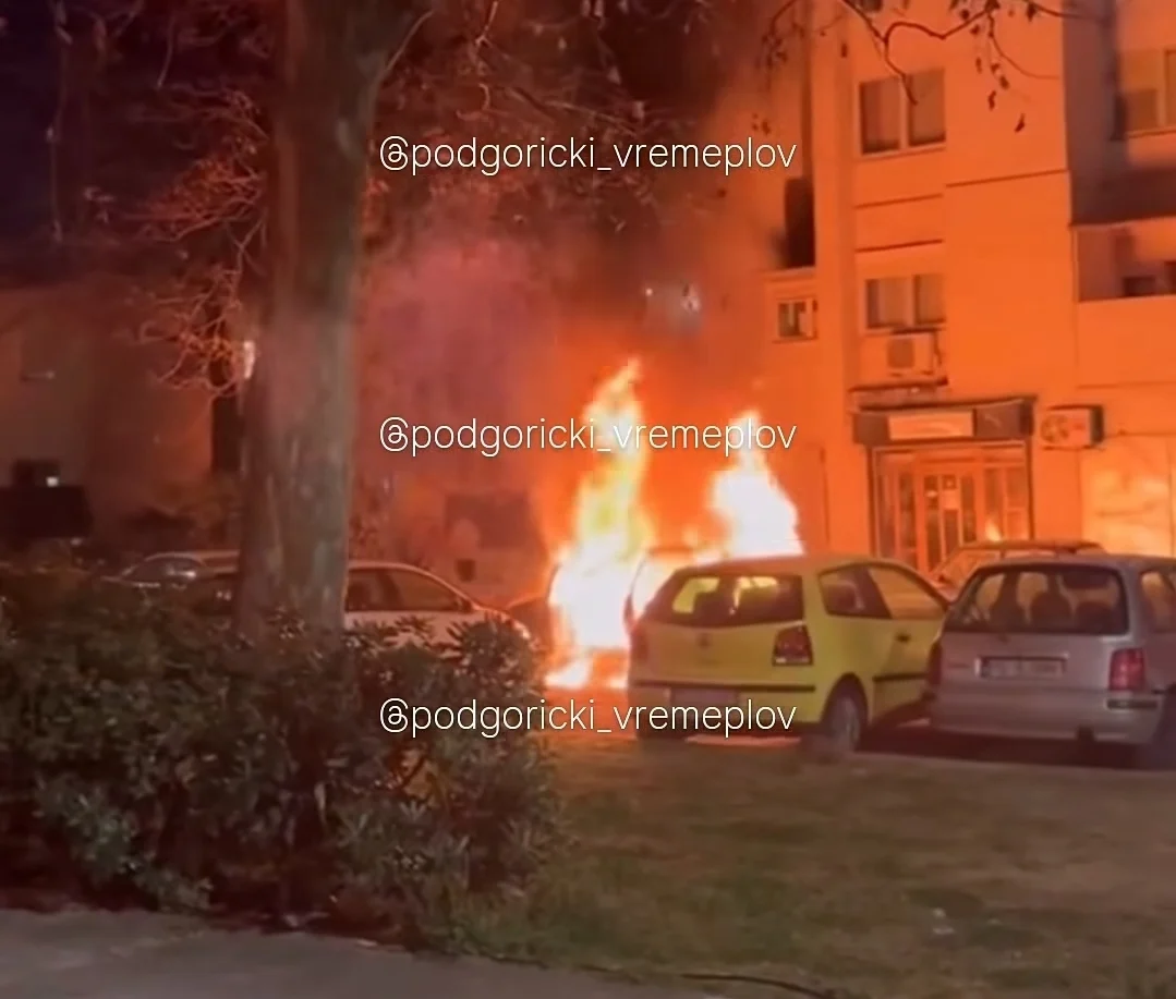 Izgorio automobil na Zabjelu