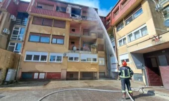 Nikšić: Izgorio stan u Integralovom naselju