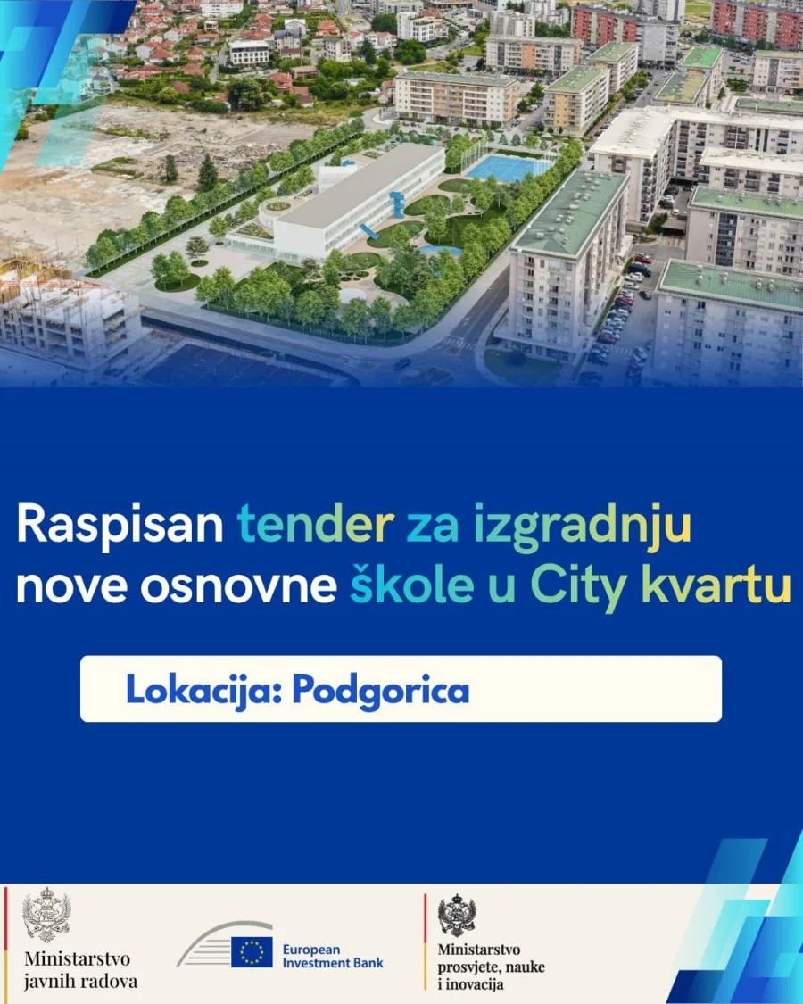 Raspisan tender za izgradnju osnovne škole u City kvartu