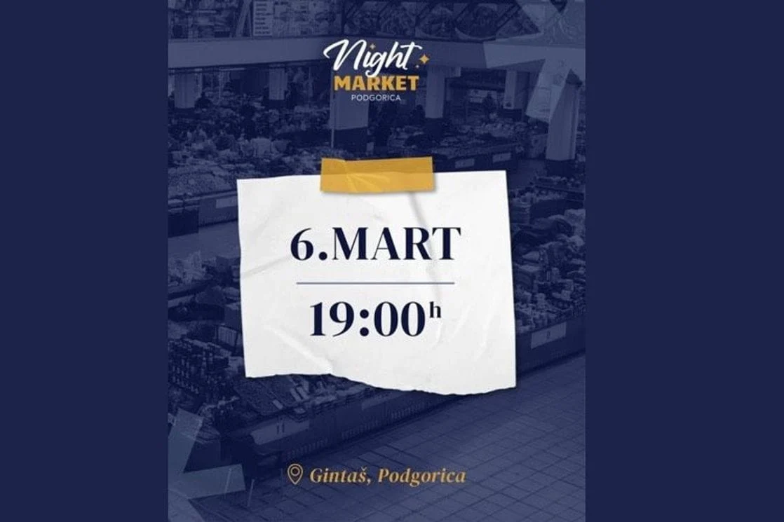 Prvi Podgorički Night Market u petak u Gintašu
