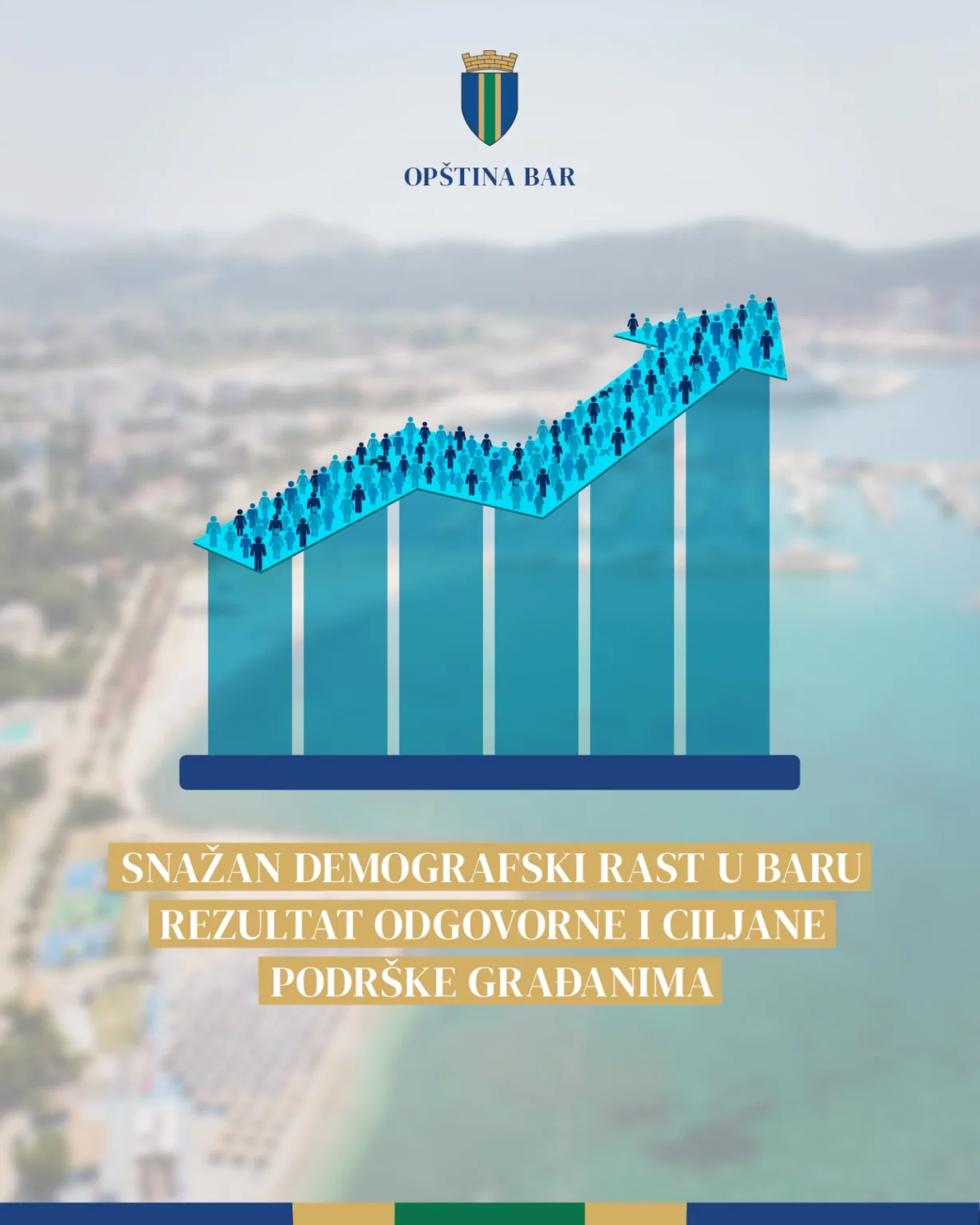 Snažan demografski rast u Baru rezultat odgovorne i održive politike prema zajednici i svakom čovjeku