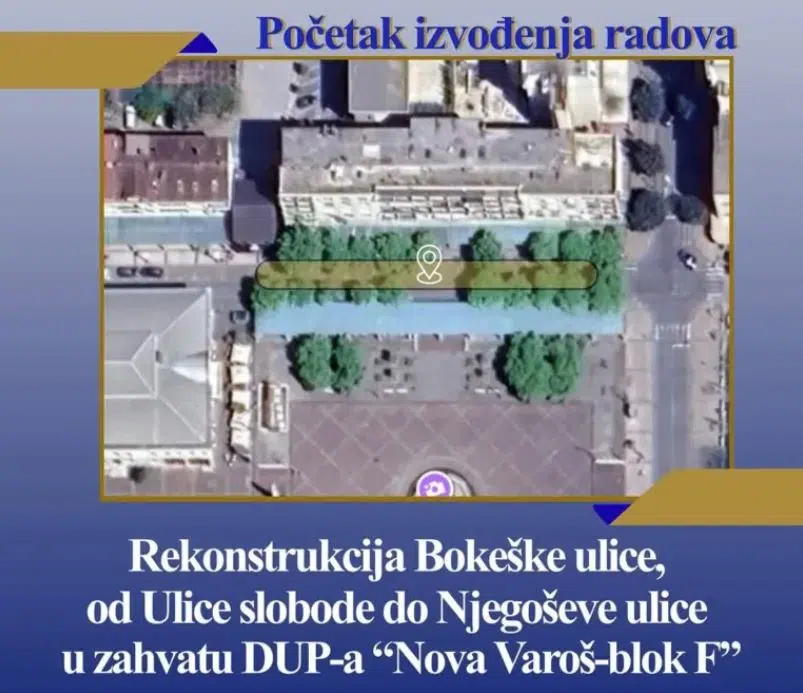 Počinje rekonstrukcija Bokeške ulice: Radovi vrijedni 179.736 eura trajaće 60 dana