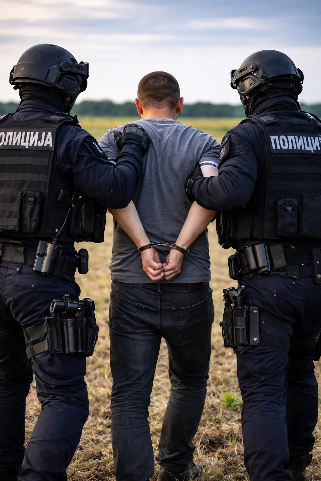 Uhapšen muškarac: Nasilno ukrao automobil, bježao i pucao na policiju, pregovarao sa specijalcima na njivi…