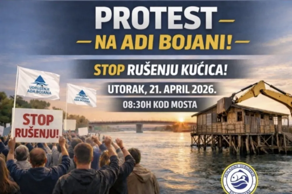 Udruženje Ada Bojana: U utorak protest povodom najave rušenja kućica