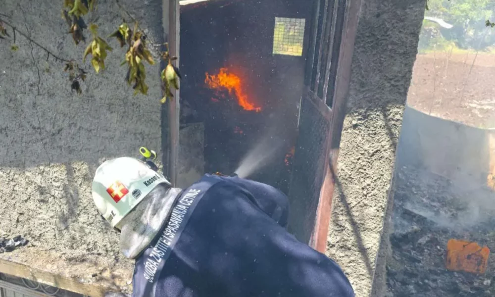 Požar u Markovini, izgorio gornji sprat kuće