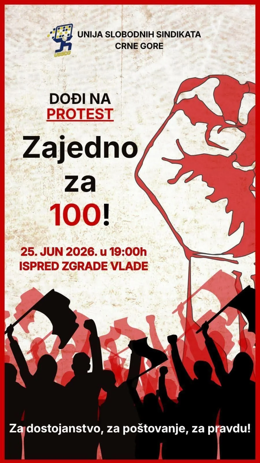 U četvrtak protest ispred Vlade: Traže potpisivanje OKU i povećanje koeficijenta sa 90 na 100