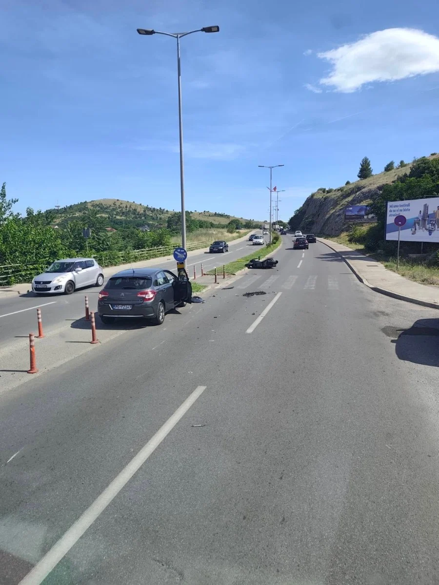 Udes na izlazu iz Podgorice, povrijeđen motociklista