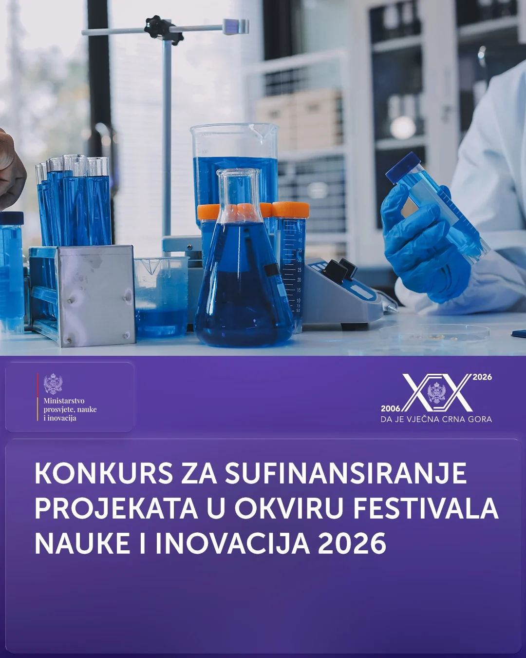Objavljen Konkurs za sufinansiranje projekata u okviru Festivala nauke i inovacija
