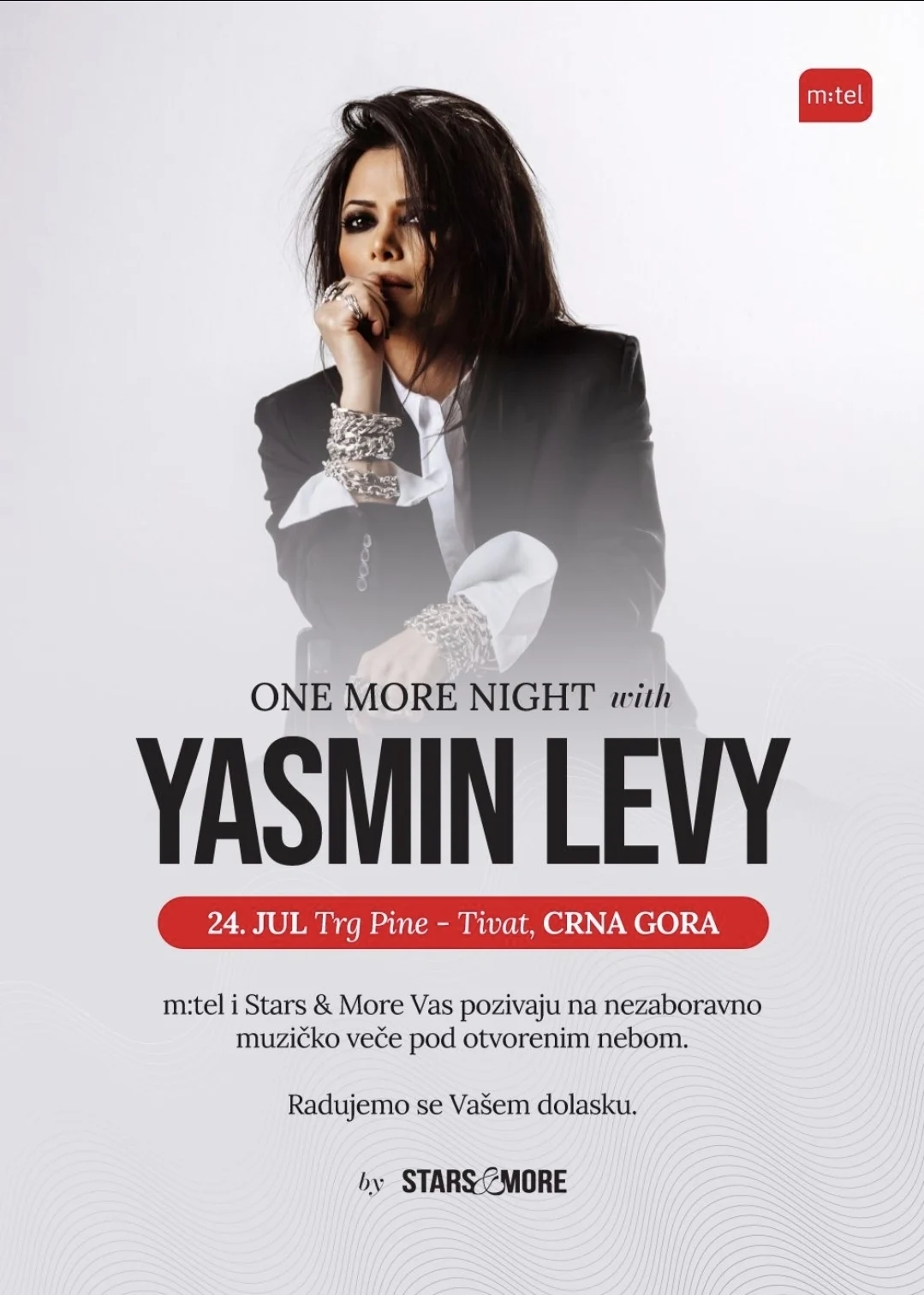 Svjetska muzička diva Yasmin Levy ponovo u Crnoj Gori: MTEL i Stars & More vas pozivaju na nezaboravno muzičko veče