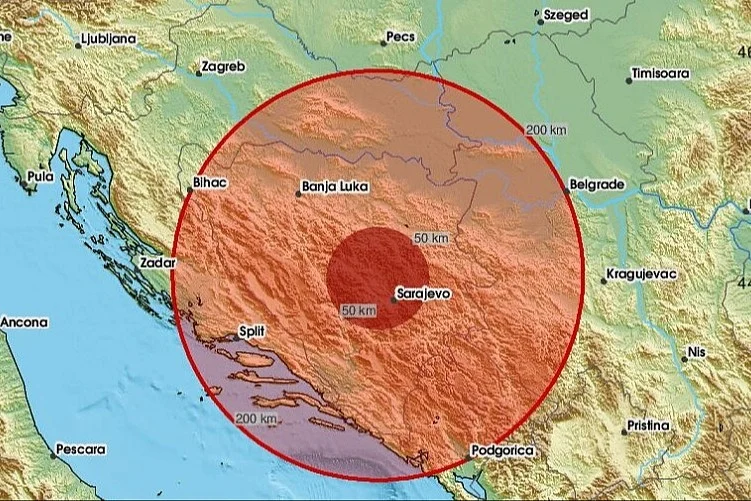 Zemljotres u BiH, osjetio se i u Crnoj Gori