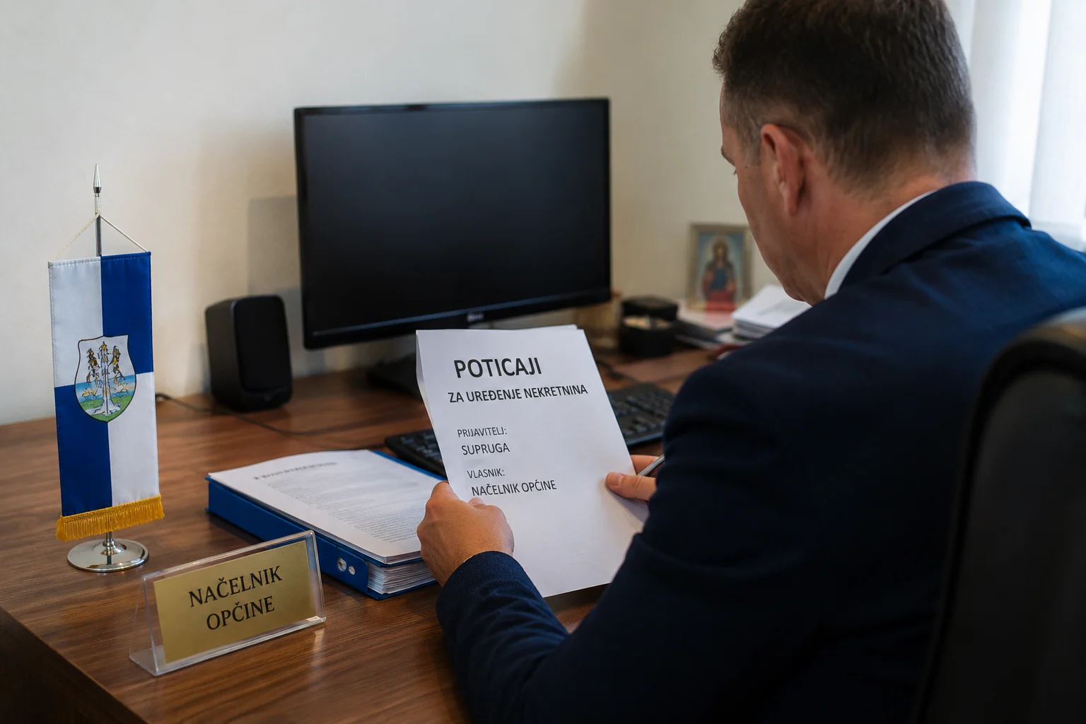 Predsjednik opštine sebi i supruzi dodijelio podsticaje za nekretninu od 3.300 eura. Nakon krivične prijave kažnjen 2.200 eura