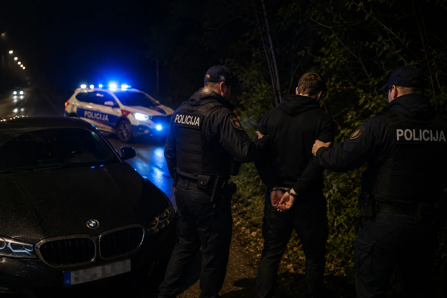 Mladić uhapšen u šumi nakon filmske potjere: Našmrkan kokainom i naduvan travom BMW-om pravio haos.Sud ga kaznio 50 dana zatvora i 750 eura kazne