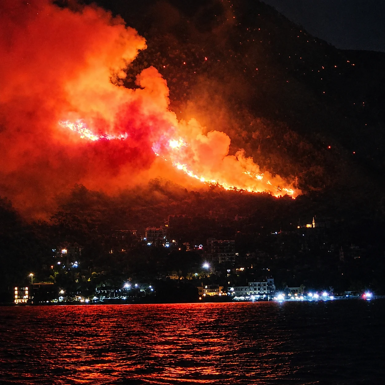 KATASTROFA U BAOŠIĆIMA: Mještani napuštaju domove zbog požara ogromnih razmjera