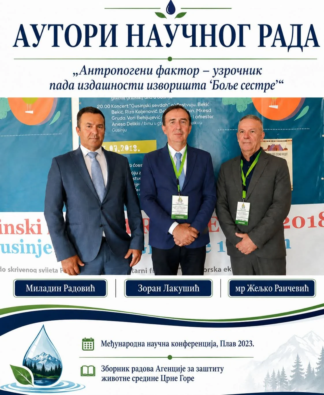 Lakušić, Radović i Raičević još 2023. upozorili na antropogeni uticaj na izvorište „Bolje sestre“