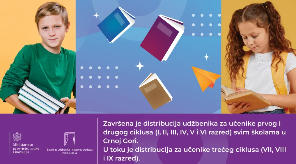 Zavod počeo distribuciju besplatnih udžbenika za 7, 8. i 9. razred, do 20. septembra popusti na školski pribor