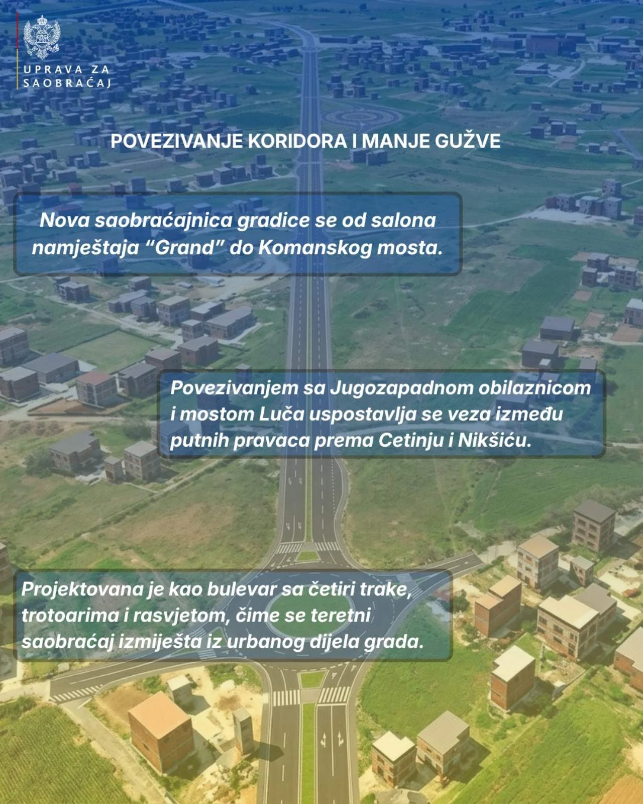 Potpisan ugovor za izgradnju Zapadne obilaznice vrijedan oko 17 miliona eura